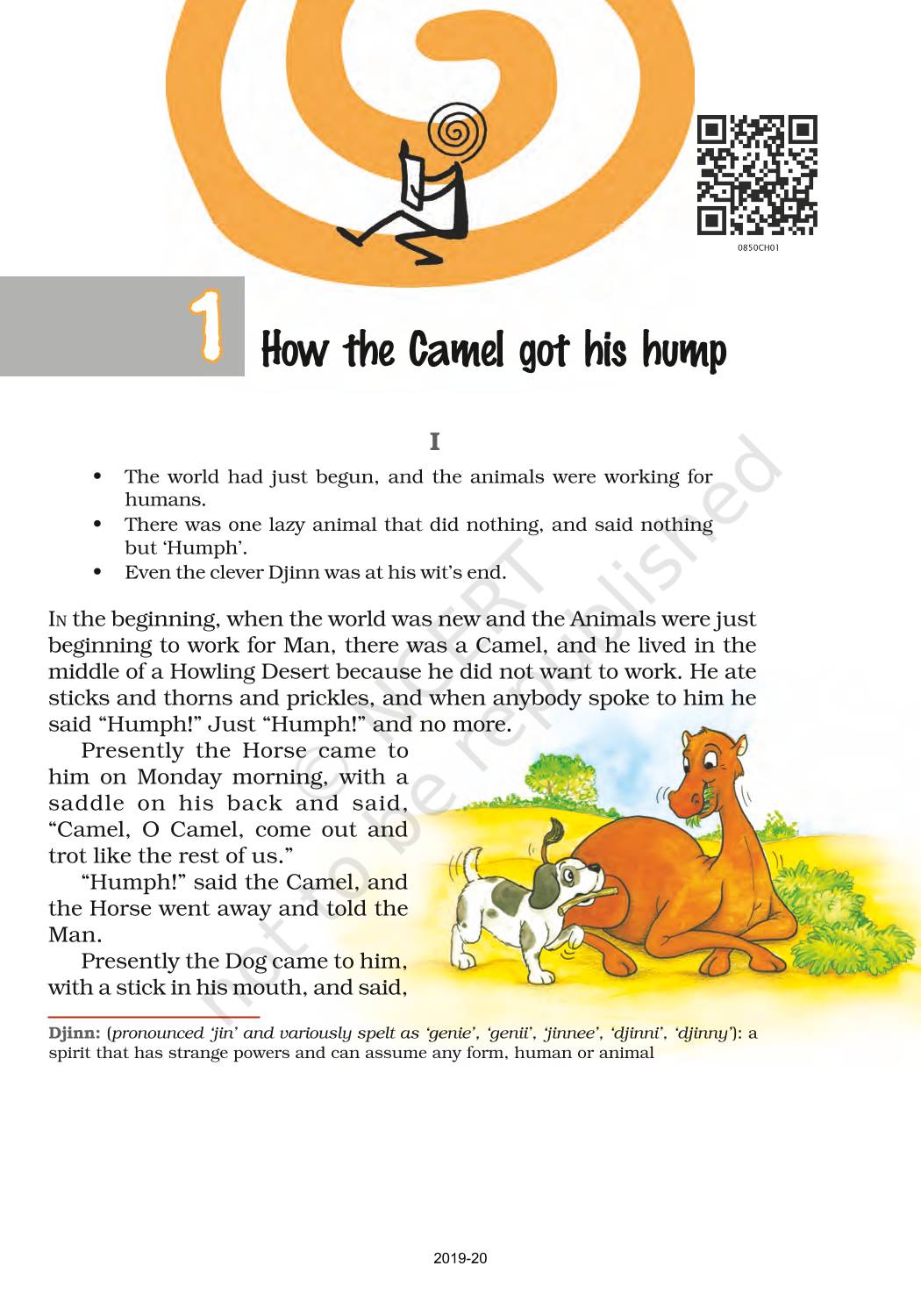 How The Camel Got His Hump - NCERT Book Of Class 8 English It So Happened